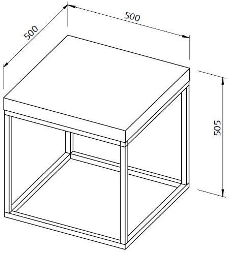 TemaHome Квадратный журнальный столик из ореха sun-id-1481629 - Вид №8