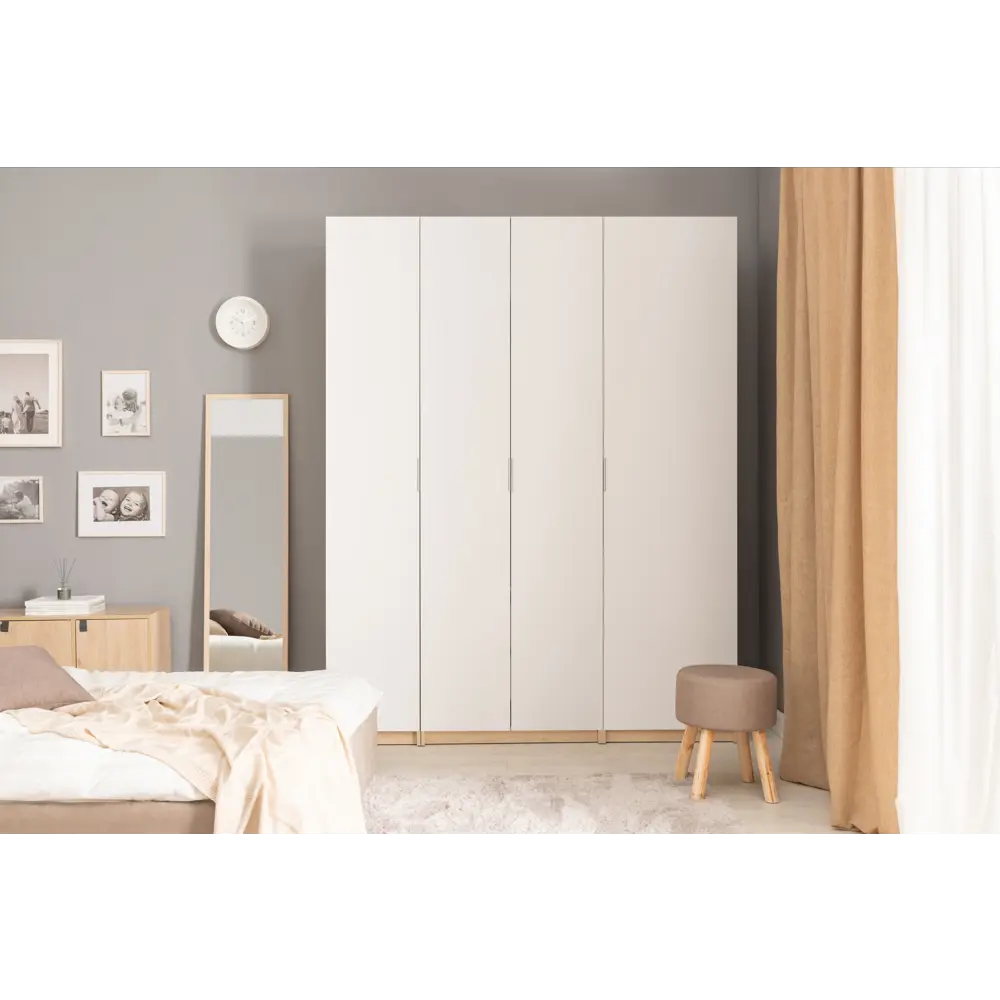 Дверь Лион 59.4x225.8x1.8 см ДСП цвет белый Santreyd STLM-2104140 - Вид №10