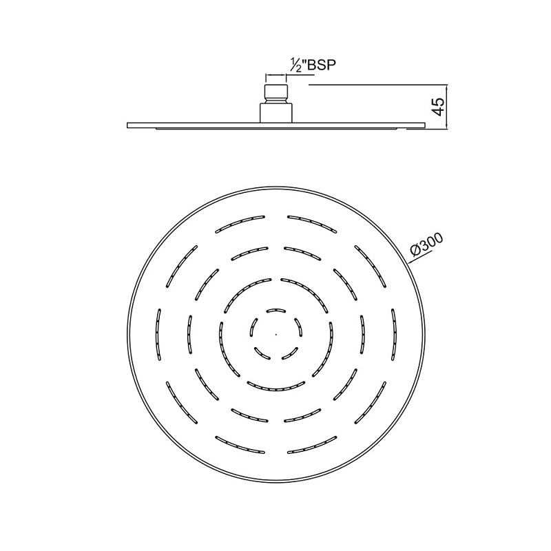 OHS-CHR-1633 Верхний душ Jaquar Maze Santreyd - Вид №1