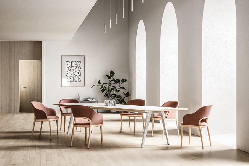 Thonet Кресло с подлокотниками, обитыми кожей или тканью 520 520 pf  - Вид №2