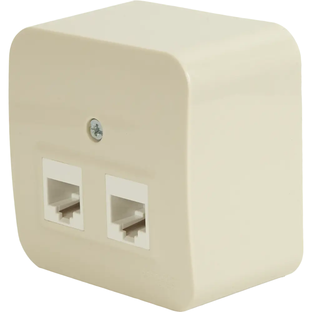 Розетка компьютерная двойная накладная Schneider Electric Blanca RJ45 UTP cat 5e без заземления цвет бежевый 86720945 STLM-2098705 SYSTEME ELECTRIC - Вид №1