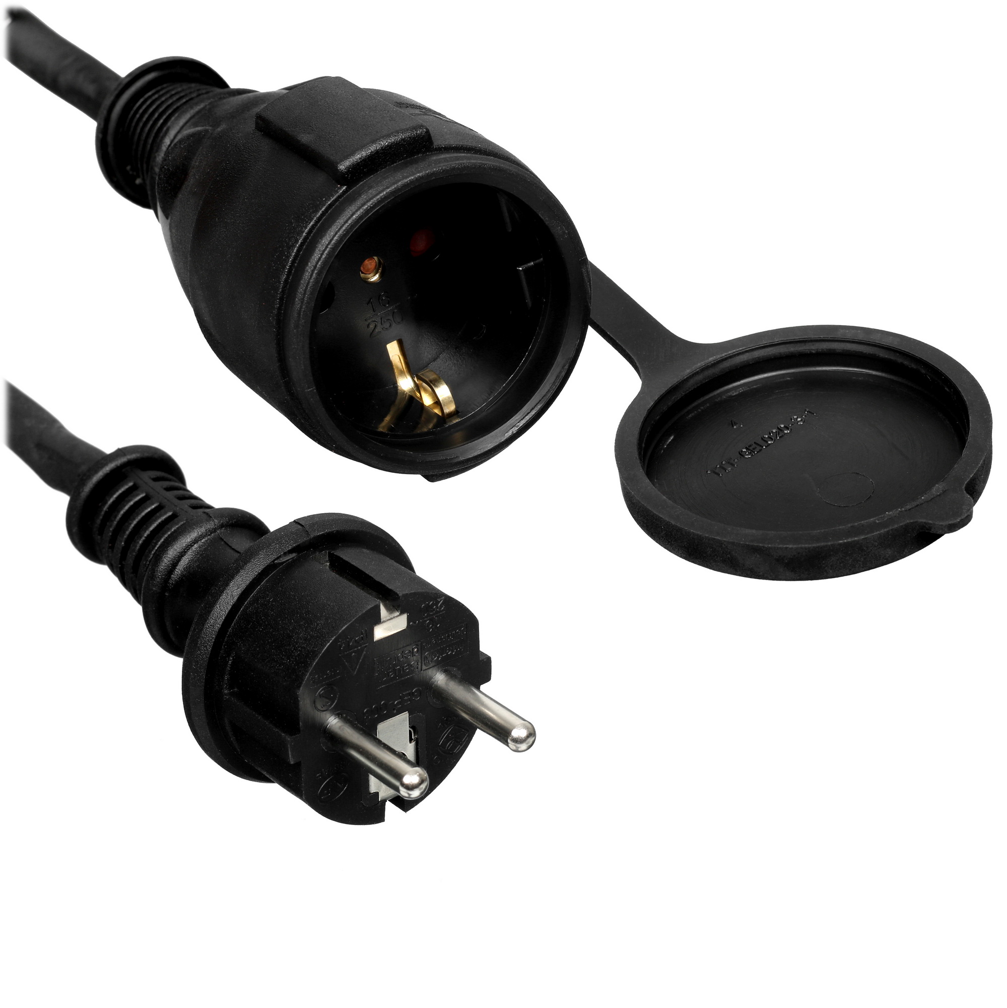 Удлинитель силовой FinePower PDS0322 черный 5086465 STDN-0019181 - Вид №1