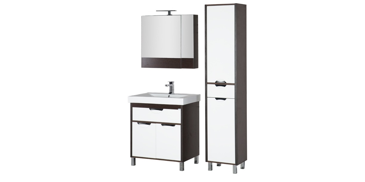 Комплект мебели Aquanet Гретта 75 венге (камерино) 00172714 - Вид №1