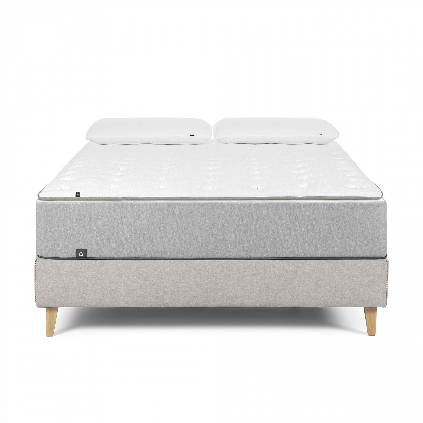 062772 Кровать 140x190 бежевая La Forma Nikos