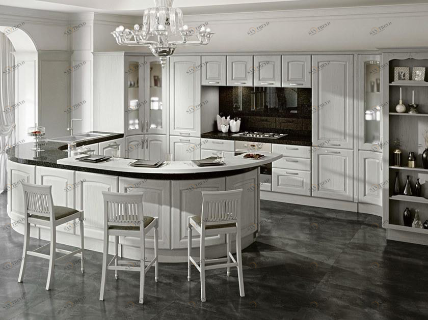 Cucine Lube Кухня с ручками с полуостровом Veronica sun-id-1380382