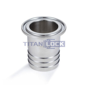 Штуцер CLAMP под рукав DN50 нерж. 316, DIN TL50CLH TITAN LOCK