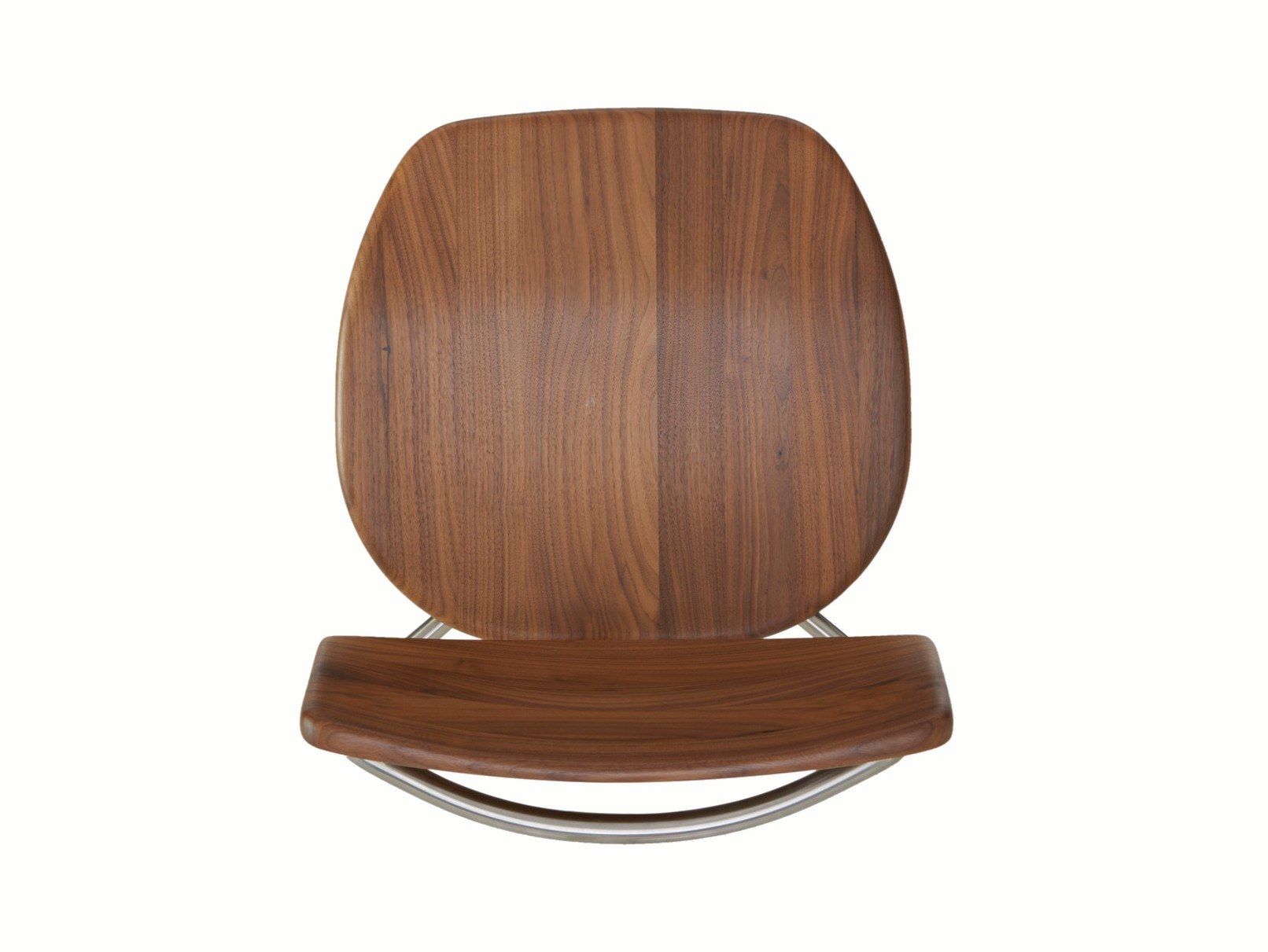 Штабелируемый стул из нержавеющей стали и дерева BassamFellows труба ARCH-00128167 - Вид №3