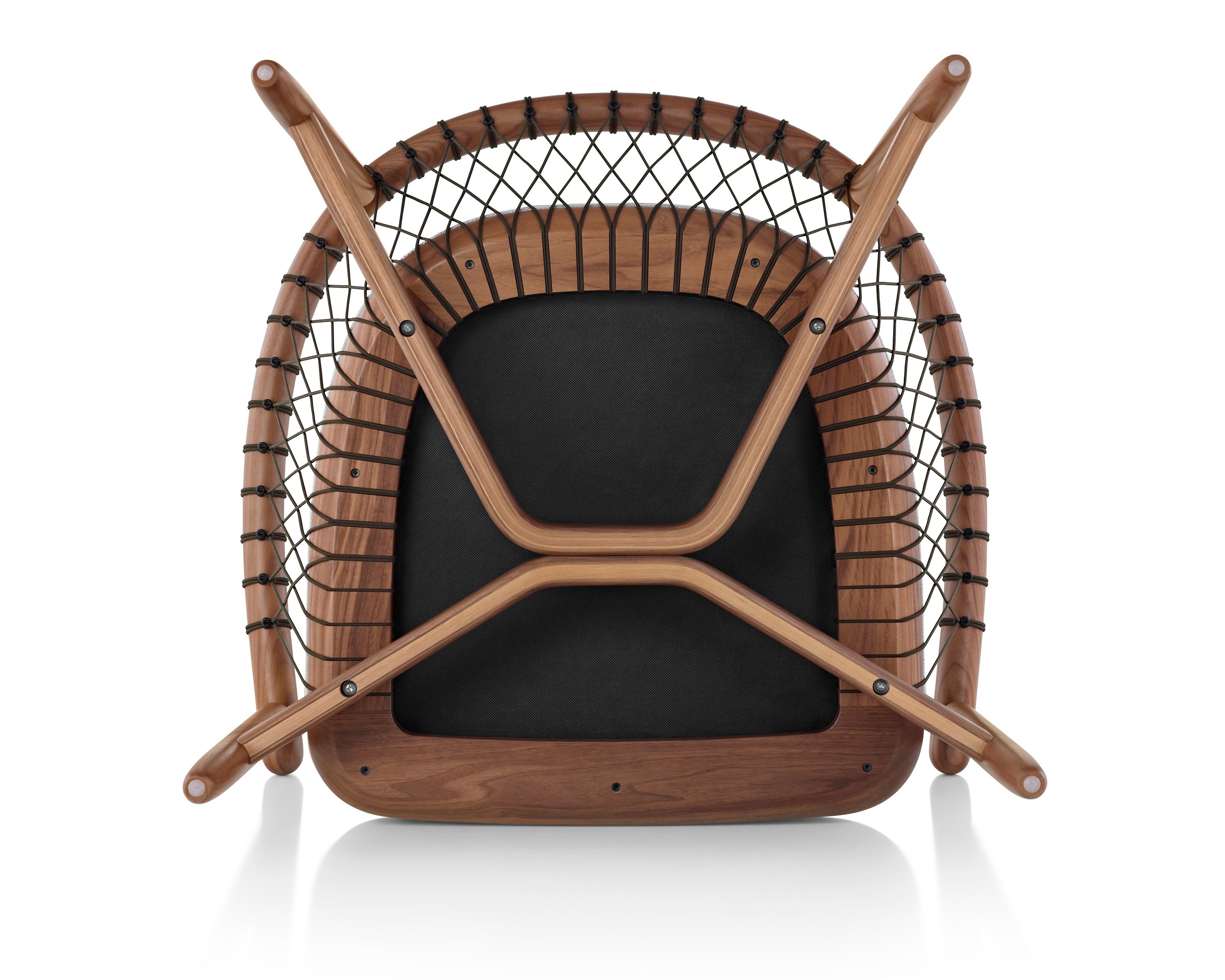 Кресло из дерева и ткани с подлокотниками Herman Miller Crosshatch ARCH-00123148 - Вид №7