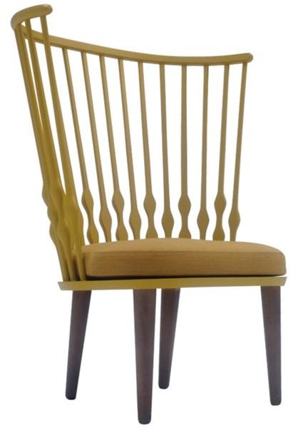 Andreu World Кресло из бука с высокой спинкой Nub Bu1440 - Вид №1