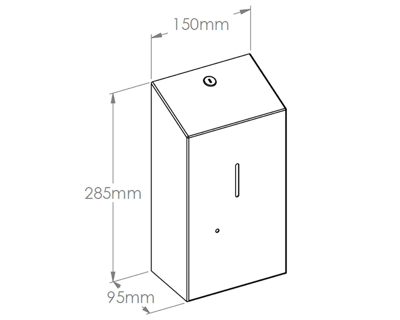 DSM505 Бесконтактный автоматический дозатор жидкого мыла STELLA AUTOMATIC, емкость бака 1000 мл, матовая сталь Merida  - Вид №2