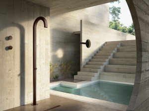 Напольная душевая колонна из нержавеющей стали