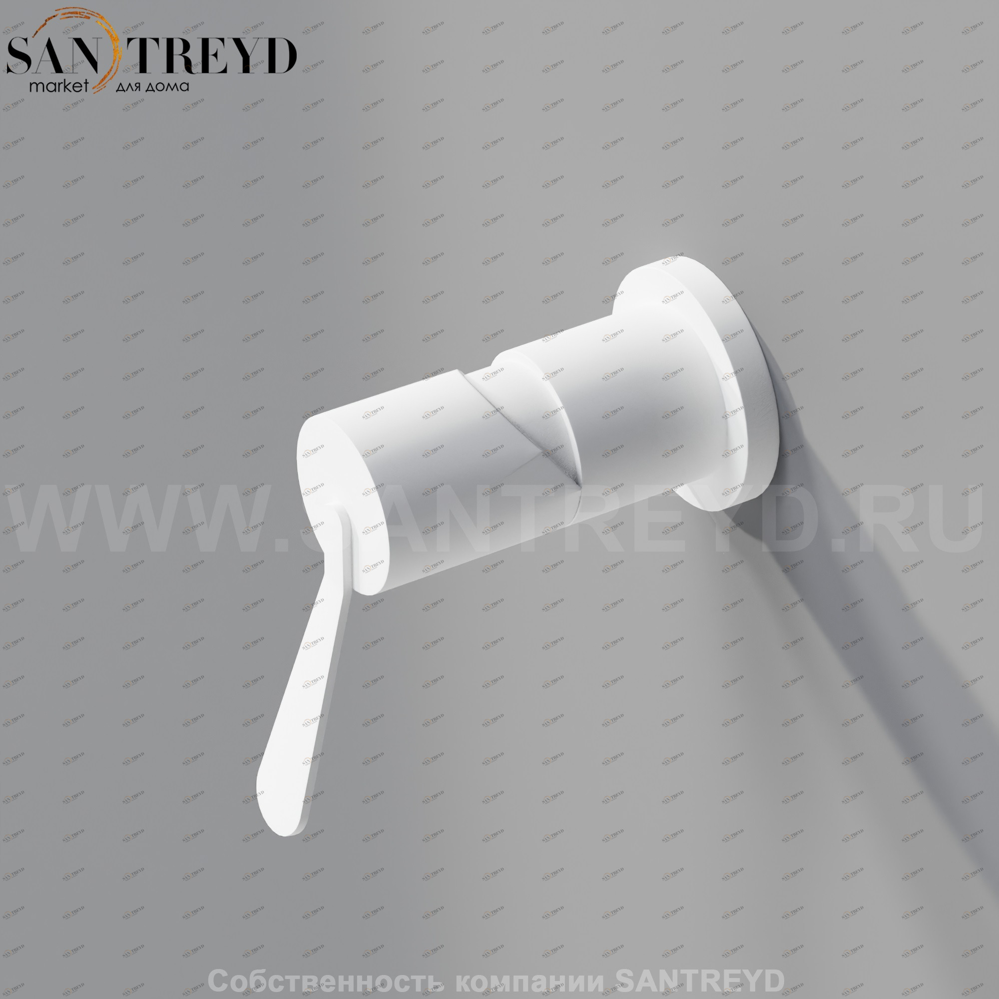 Однорычажный встроенный смеситель AFEZ007Z FEZ 2 белый матовый Agape