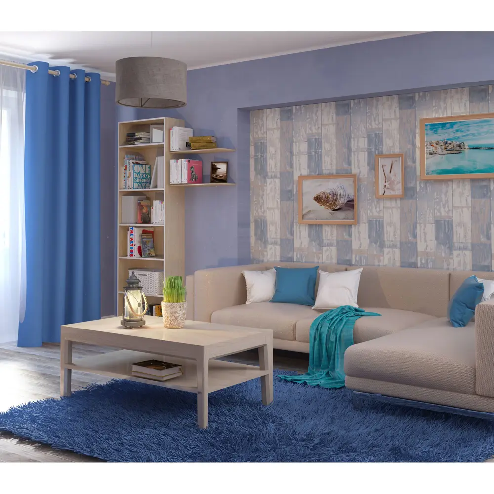 Обои виниловые Inspire Basic Rain синие 0.53 м 6119-61 STLM-2038846 - Вид №3