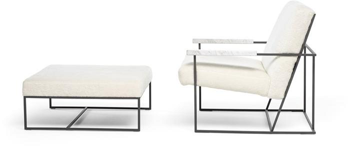 EPÒNIMO Квадратный пуф из ткани Casentino Gotham Gt 006 - Вид №3