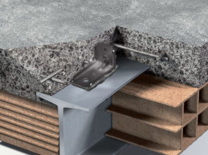 Соединитель для закрепления перекрытий из стальных канавок