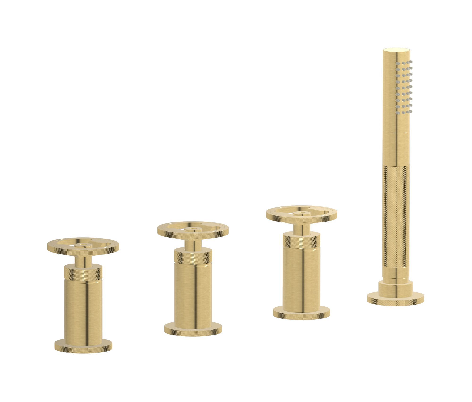 Смеситель для ванны с 4 отверстиями и ручным душем IB Bold ARCH-00153164 - Вид №14