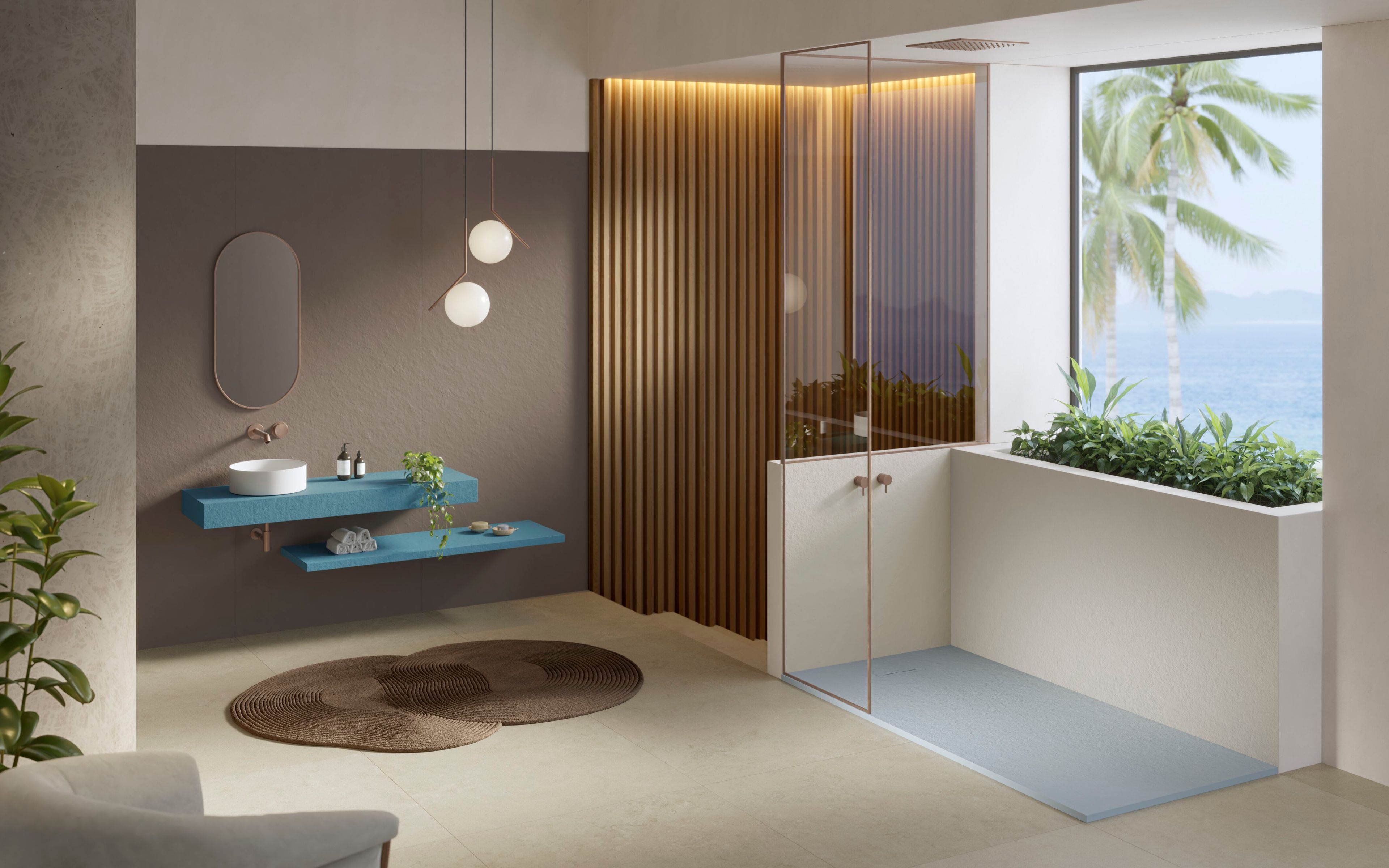 Прямоугольный поддон для душа из Акрона© Acquabella Slate ARCH-00025197