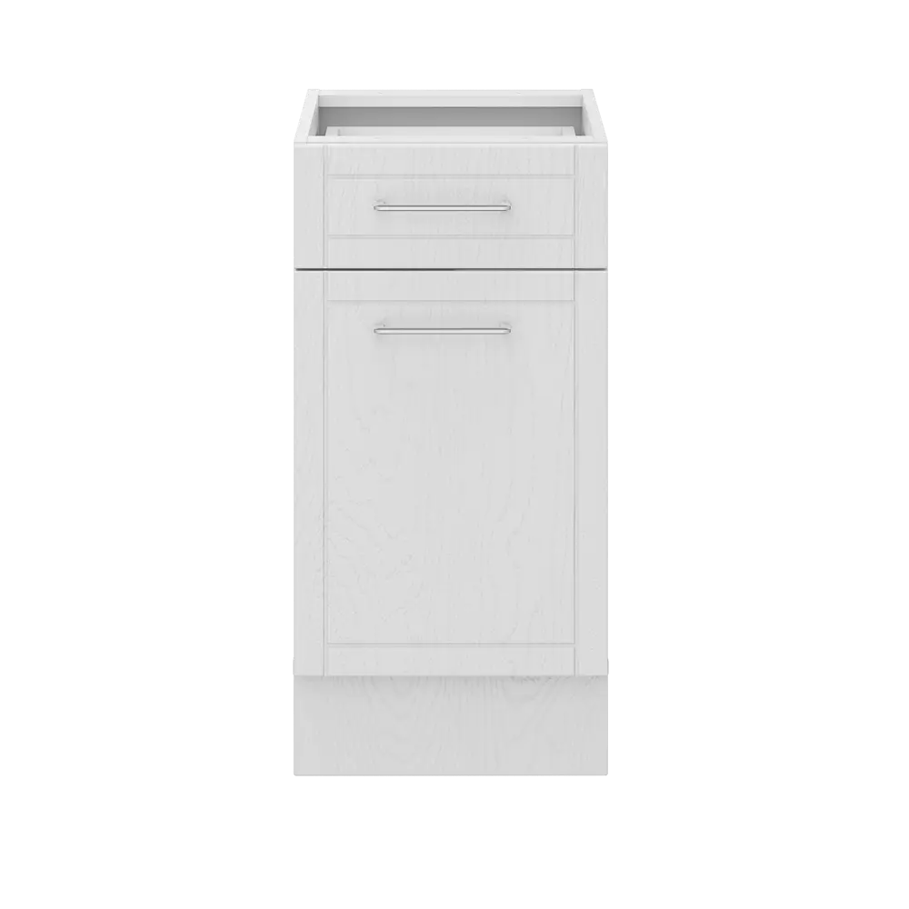 Напольный шкаф 1 ящик Агидель 40x82.5x58 см KONSENSA ЛДСП цвет белый STLM-2143397 - Вид №4