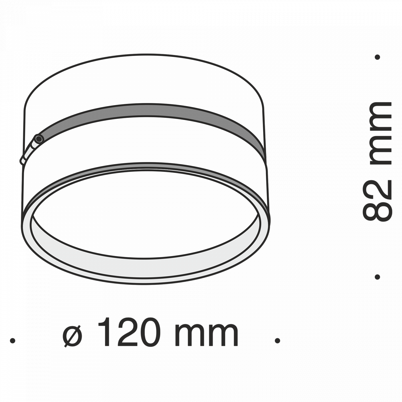 Спот потолочный светодиодный поворотный 12 см черный Onda C024CL-L18B4K TECHNICAL CEILING & WALL, ЭЛИТНЫЕ 00-3957008 Черный  - Вид №4