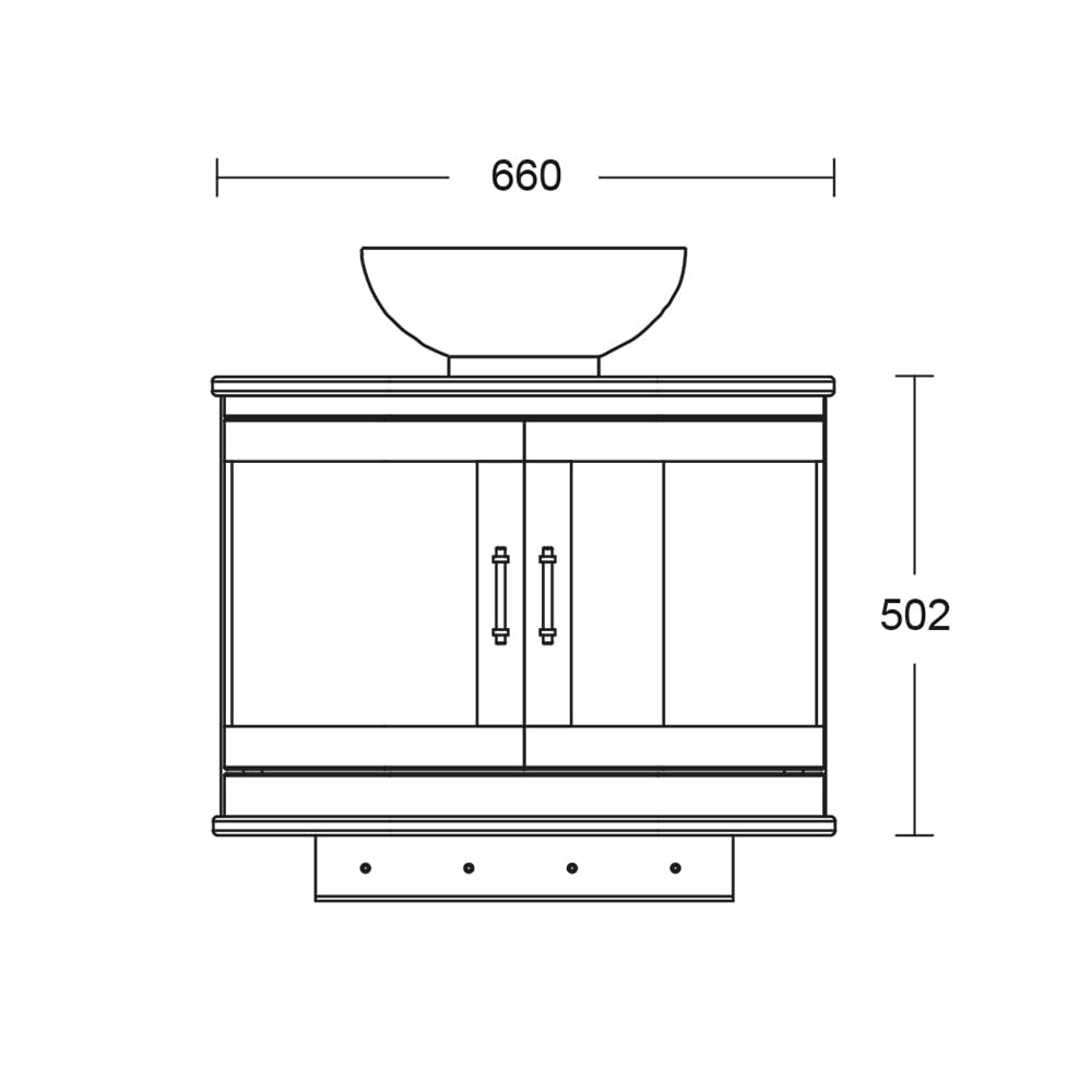 IMSR16 Carlyon Thurlestone 2-дверная подвесная тумба под раковину Carlyon Imperial  - Вид №4
