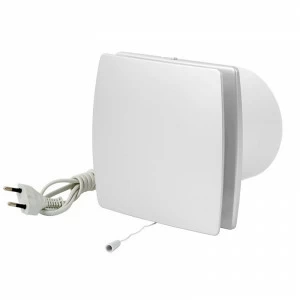 Накладной вентилятор Europlast Т120WP- с проводом и выключателем, белый