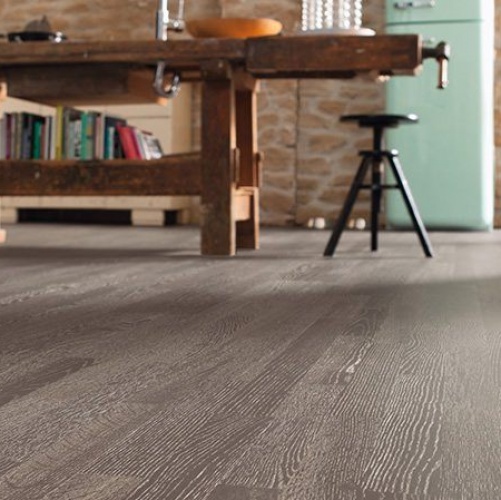 Паркетная доска Haro 4000 Series Top connect пепельно-коричневый Дуб Рустик с брашью (Текстурированная) 2200х180 мм 529862 - Вид №1