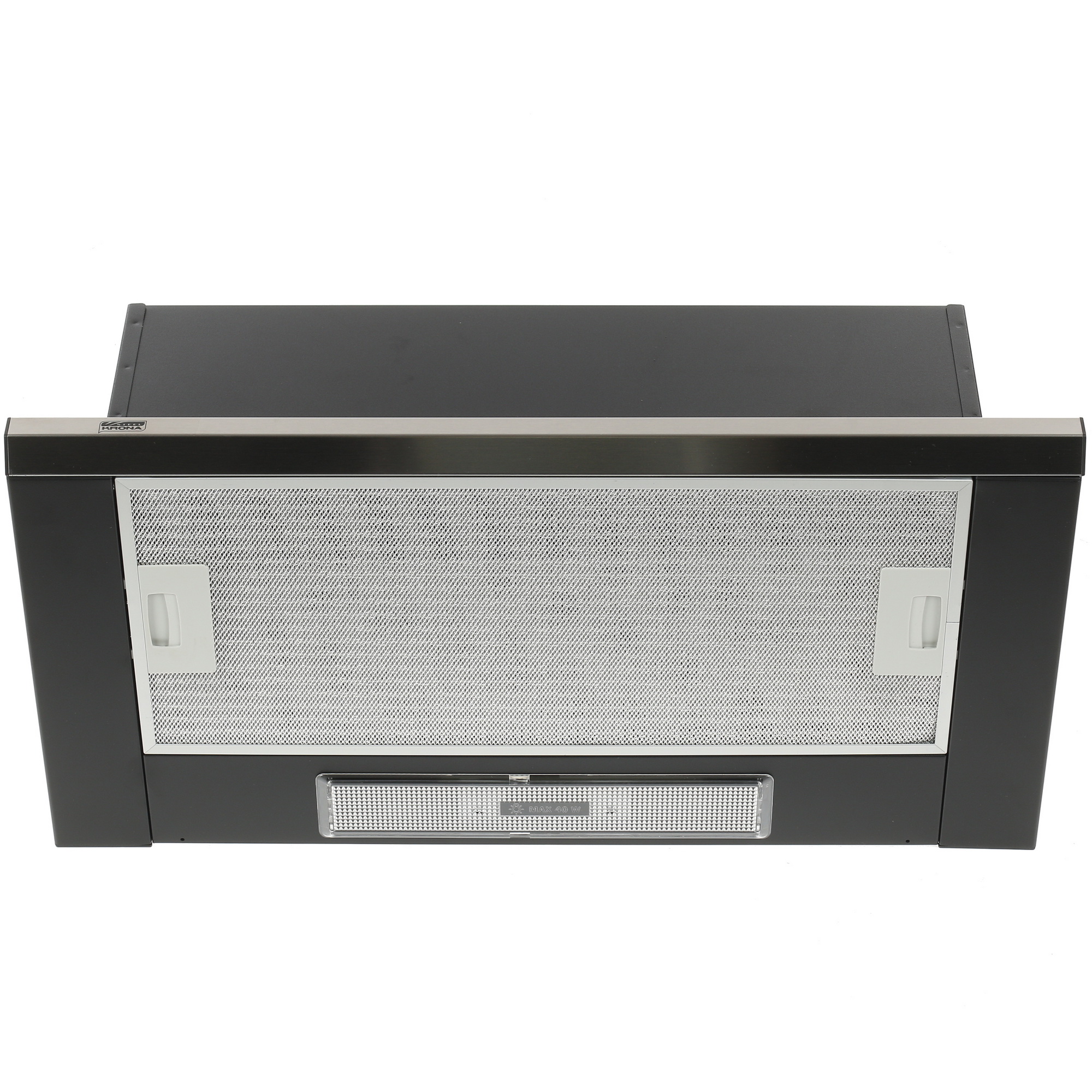 1126802 Вытяжка телескопическая KRONA KAMILLA Slim 2M 600 черный/серебристый STDN-0141430 - Вид №1