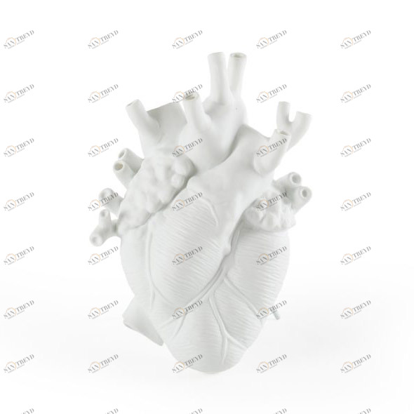 Ваза фарфоровая 25х16,5 см белая Love in Bloom SELETTI ДИЗАЙНЕРСКИЕ 00-3883256 Белый 