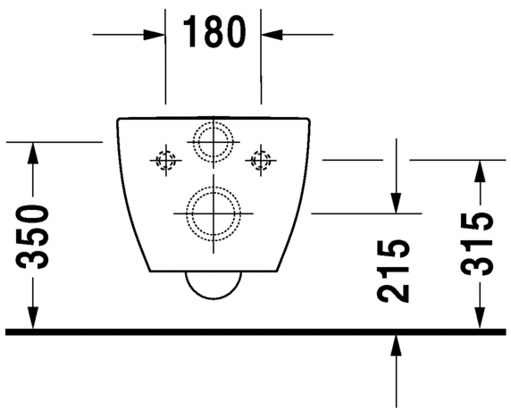 2222098900 Подвесной унитаз настенный Белый Duravit Happy D.2 Германия - Вид №6