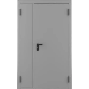 Дверь противопожарная EI60 115x205 см правая цвет светло-серый RAL7035