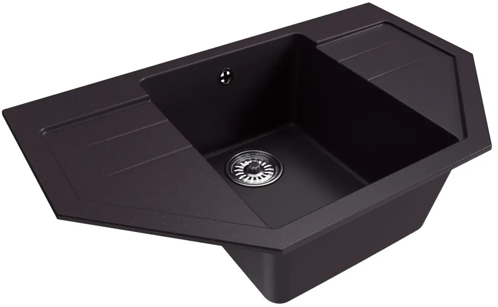 91316310 Врезная мойка Mixline Ml-gm24 49x79x20 см искусственный камень цвет шоколад STLM-0879970