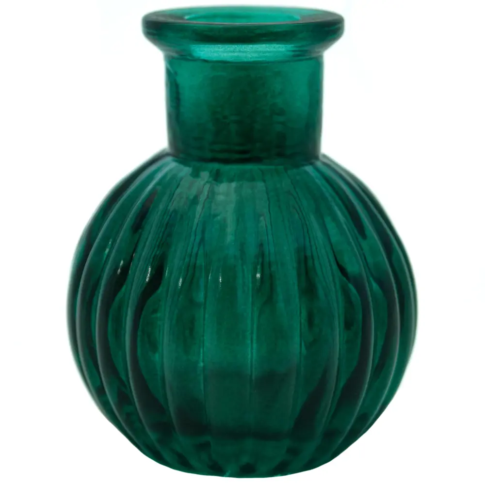 Ваза бутылочная стекло цвет изумруд 8 см EVIS STLM-2163339