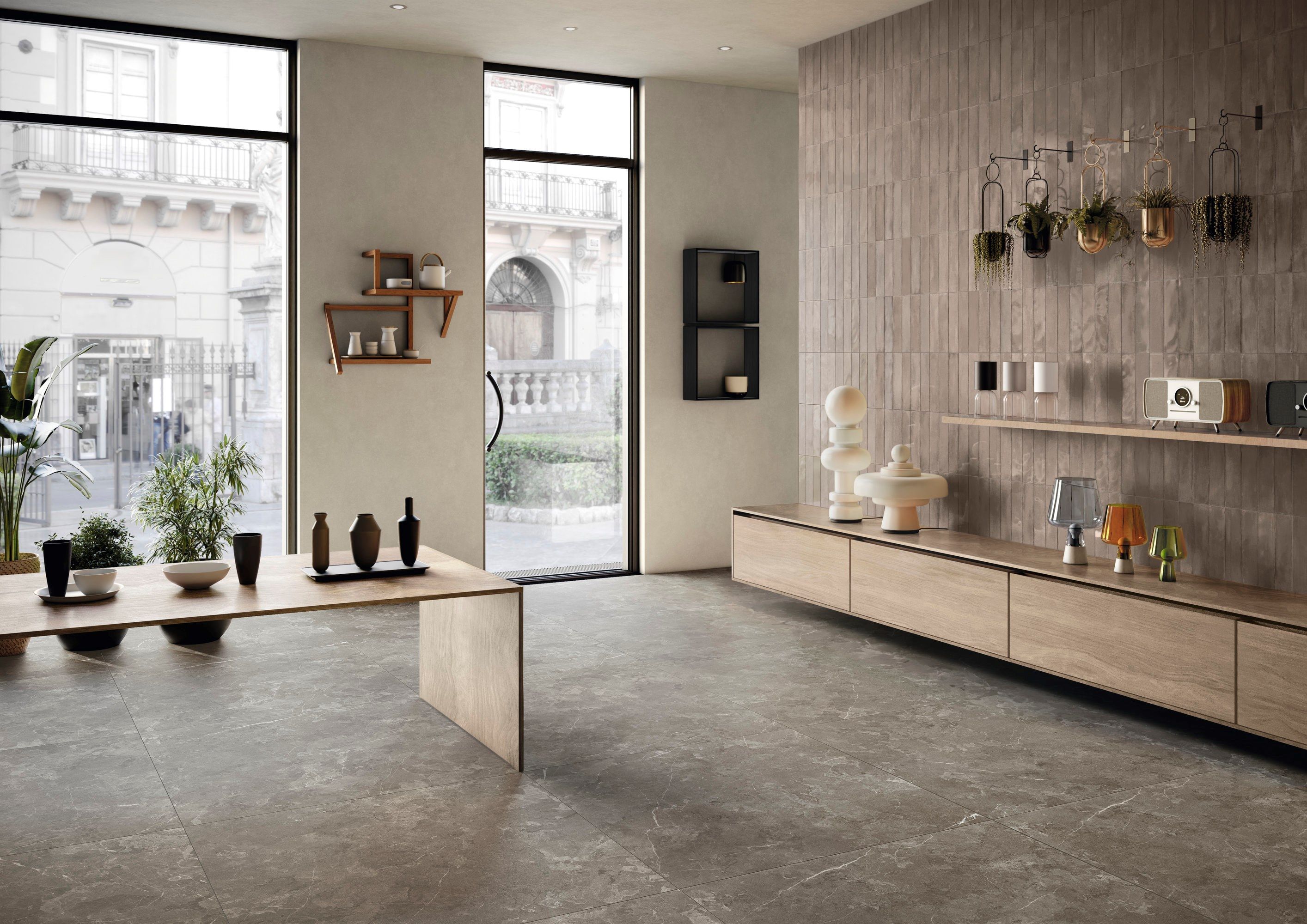 Облицовка керамогранита для интерьера с эффектом камня IRIS Ceramica ELEMENTI PIETRA ARCH-00141712 - Вид №10