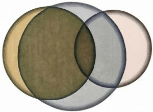 GAN Шерстяной коврик с геометрическими мотивами Crystal