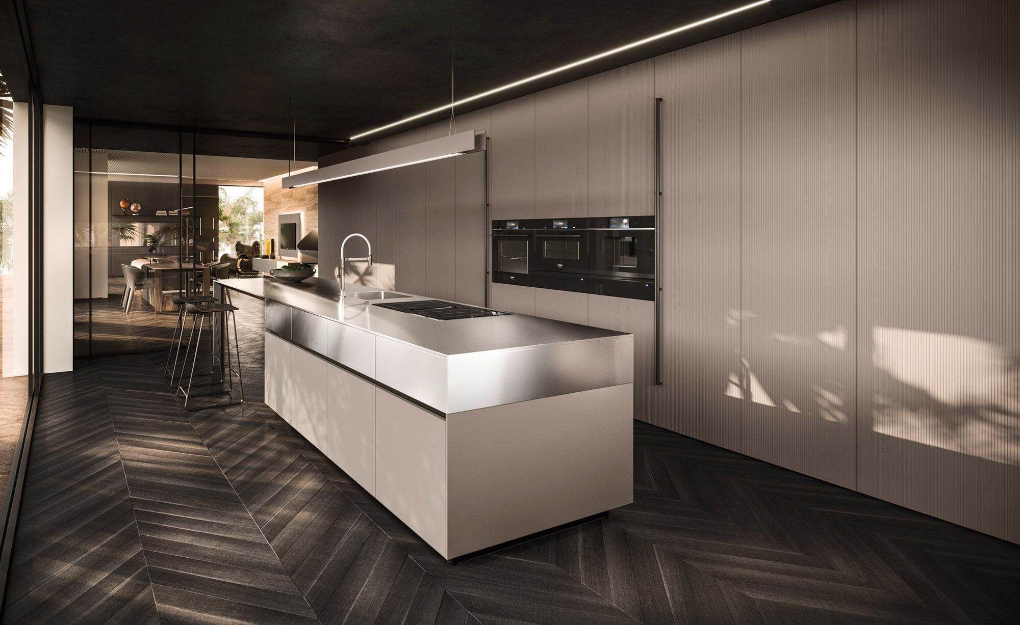 Встроенная кухня с островом Arrital Ak_Project ARCH-00137190 - Вид №1