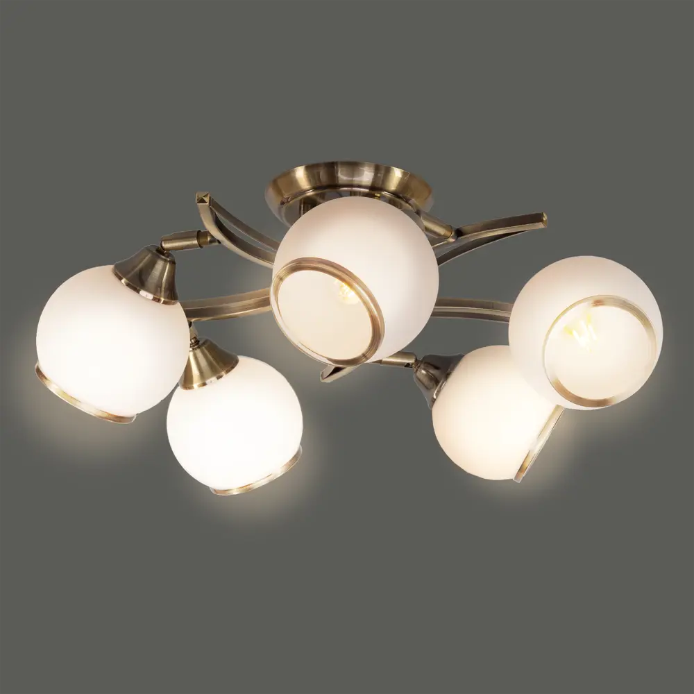 Люстра "Восход" 5хЕ27х60 Вт цвет бронза КЛЮЧНИК STLM-2169177 - Вид №2