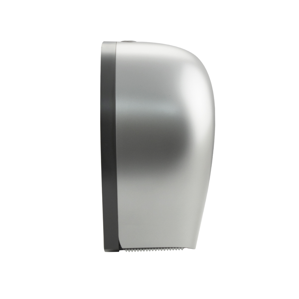 GFmark - Диспенсер для туалетной бумаги - барабан, пластиковый, СЕРЫЙ, с глазком - капля, с ключем, код: 931  - Вид №1