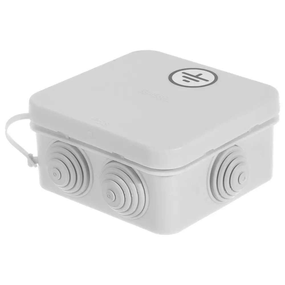 Распределительная коробка открытая Hegel 85х85х40 6 вводов IP55 цвет серый 18710422 STLM-2025829 