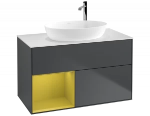 Villeroy&Boch Тумба под раковину Прямоугольная версия F891HEHG Finion Midnight Blue Matt Lacquer