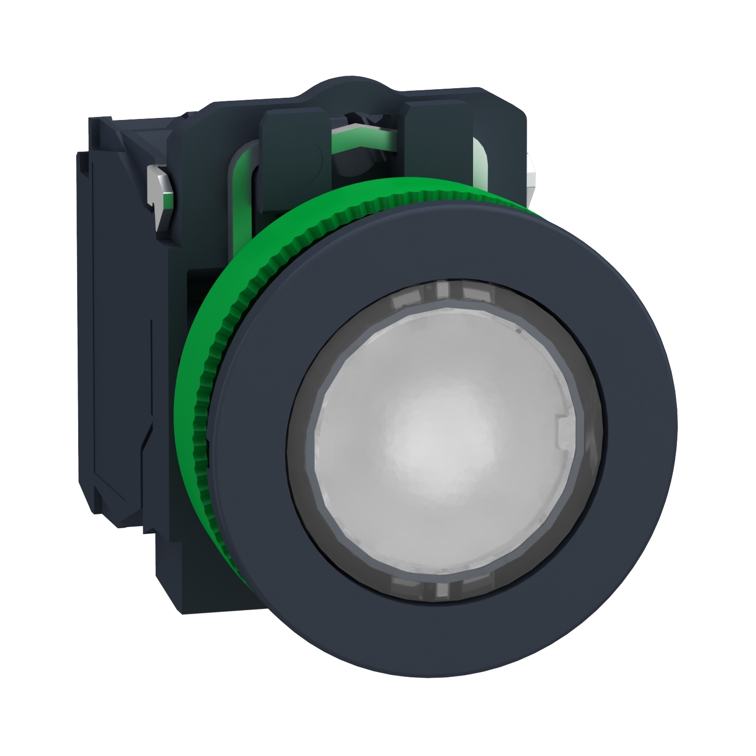 XB5FWCUST01 КНОПКА 22ММ 24В БЕЛАЯ С ПОДС, ЗАПОД,CUST Schneider Electric Harmony XB5 