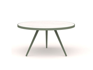 Круглый низкий садовый столик