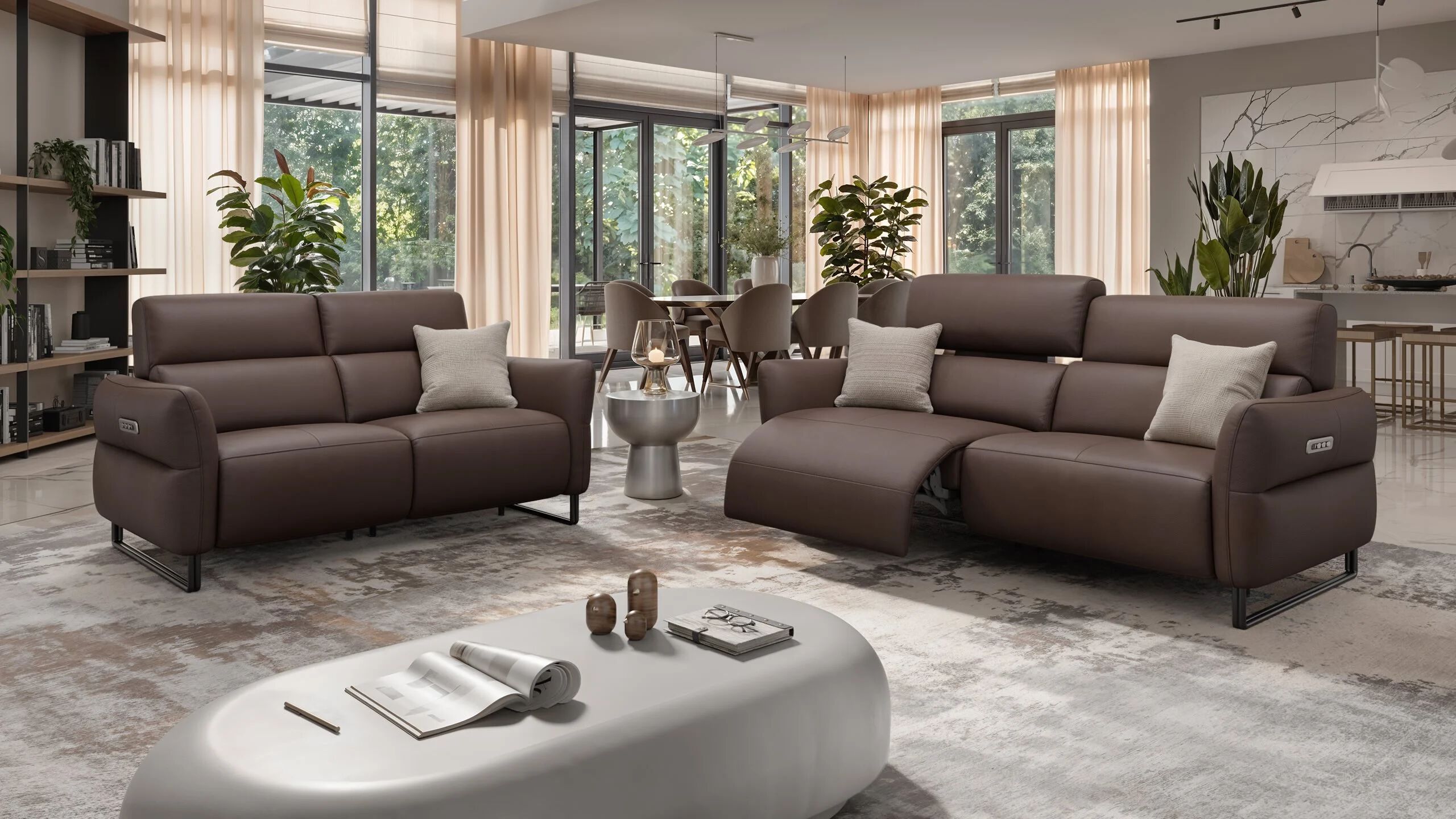 2-местный кожаный диван Sofanella Luna ARCH-00150977 - Вид №2