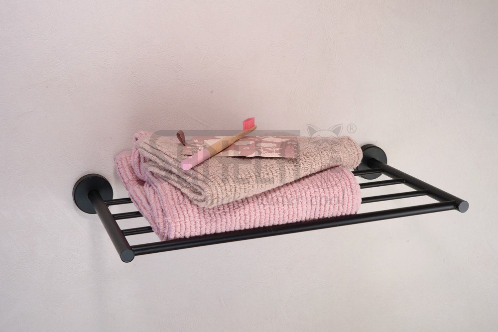 62341 Нержавеющая полка для полотенец, черная матовая поверхность SANELA  - Вид №1