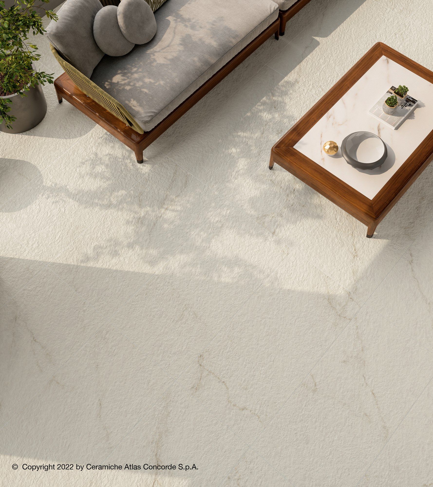 Напольная плитка из керамогранита с мраморным эффектом Atlas Concorde Marvel X ARCH-00001657 - Вид №5