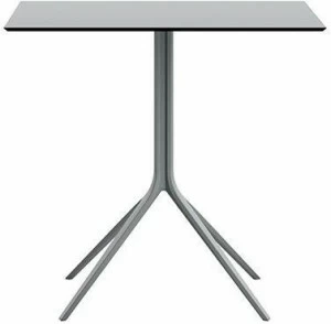 Albaplus Стол из стали с квадратной столешницей из hpl Momo