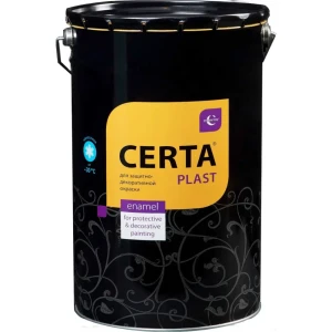 Эмаль по ржавчине 3 в 1 Certa-Plast цвет шоколадный 20 л 82213235 STLM-2102530