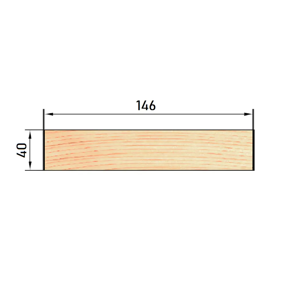 Доска строганая 40x146x3000 мм массив хвоя сорт Оптима ФГИС ЛК 81947957 STLM-2105118 Santreyd  - Вид №3