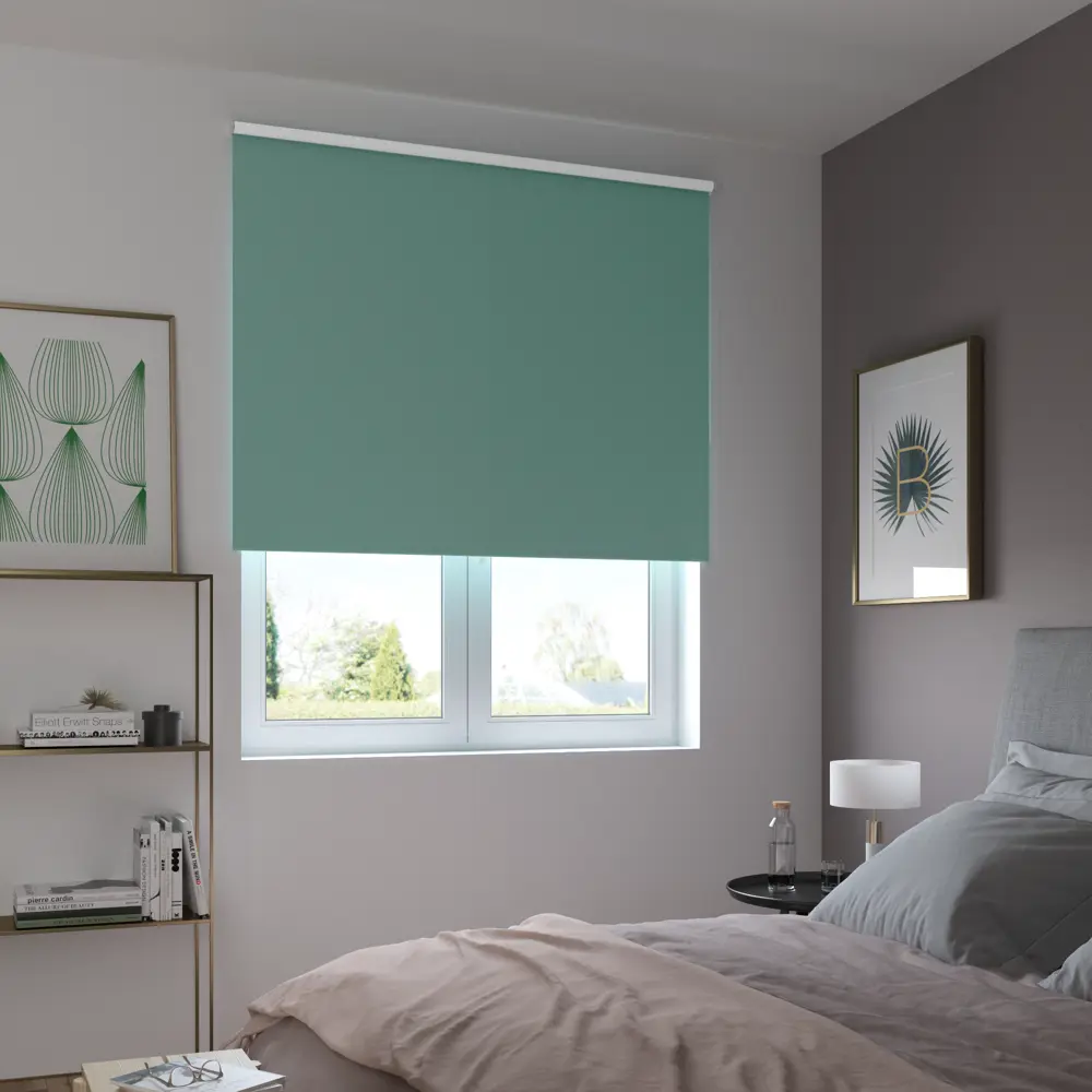 Штора рулонная блэкаут Inspire Santos 140x175 см бирюзовая Celadon 2 82692249 STLM-2083439 - Вид №8