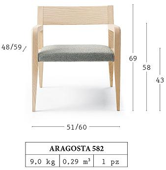 Billiani Кресло из ясеня с подлокотниками Aragosta sun-id-1414258 - Вид №7
