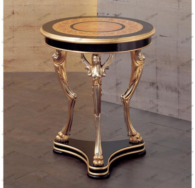 Rozzoni Круглый деревянный журнальный столик для гостиной Classic sun-id-1494741